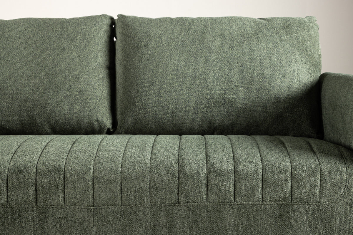 Indigo 2-personers sofa - sort, grøn - billede 16