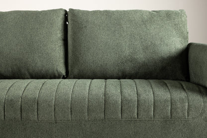 Indigo 2-personers sofa - sort, grøn - billede 16