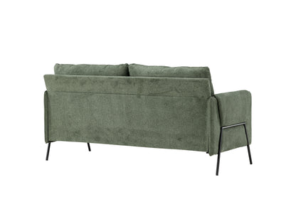 Indigo 2-personers sofa - sort, grøn - billede 8