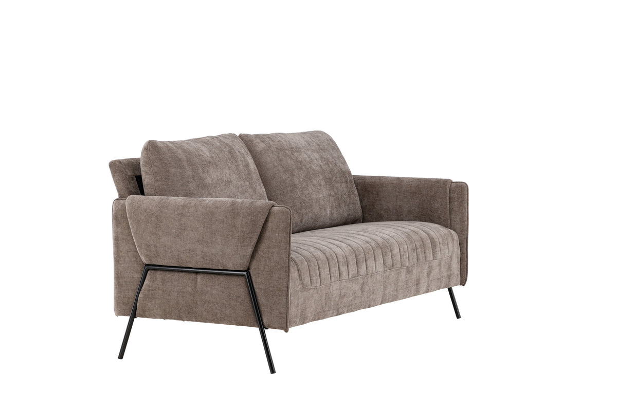Indigo 2-personers sofa - beige, sort - billede 11