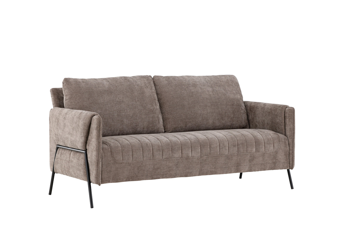 Indigo 2-personers sofa - beige, sort - billede 12