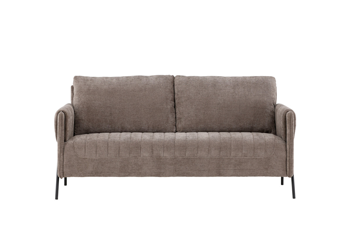 Indigo 2-personers sofa - beige, sort - billede 1