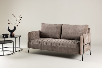 Indigo 2-personers sofa - beige, sort - billede 13