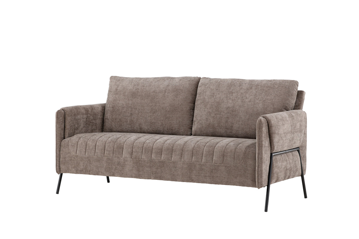 Indigo 2-personers sofa - beige, sort - billede 2