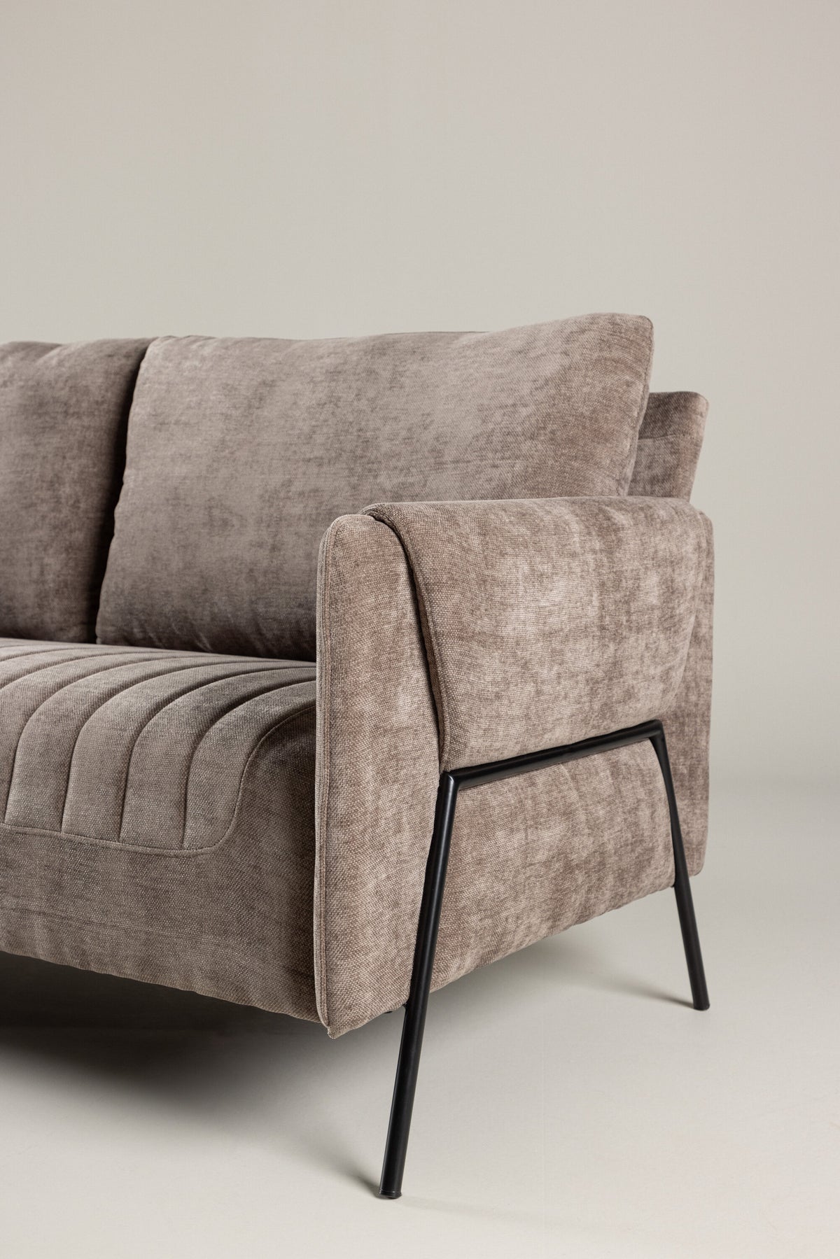 Indigo 2-personers sofa - beige, sort - billede 18
