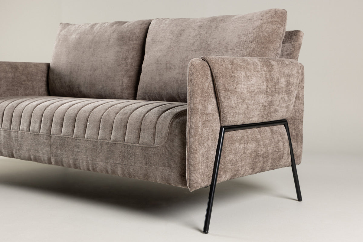 Indigo 2-personers sofa - beige, sort - billede 14