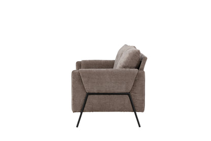 Indigo 2-personers sofa - beige, sort - billede 4