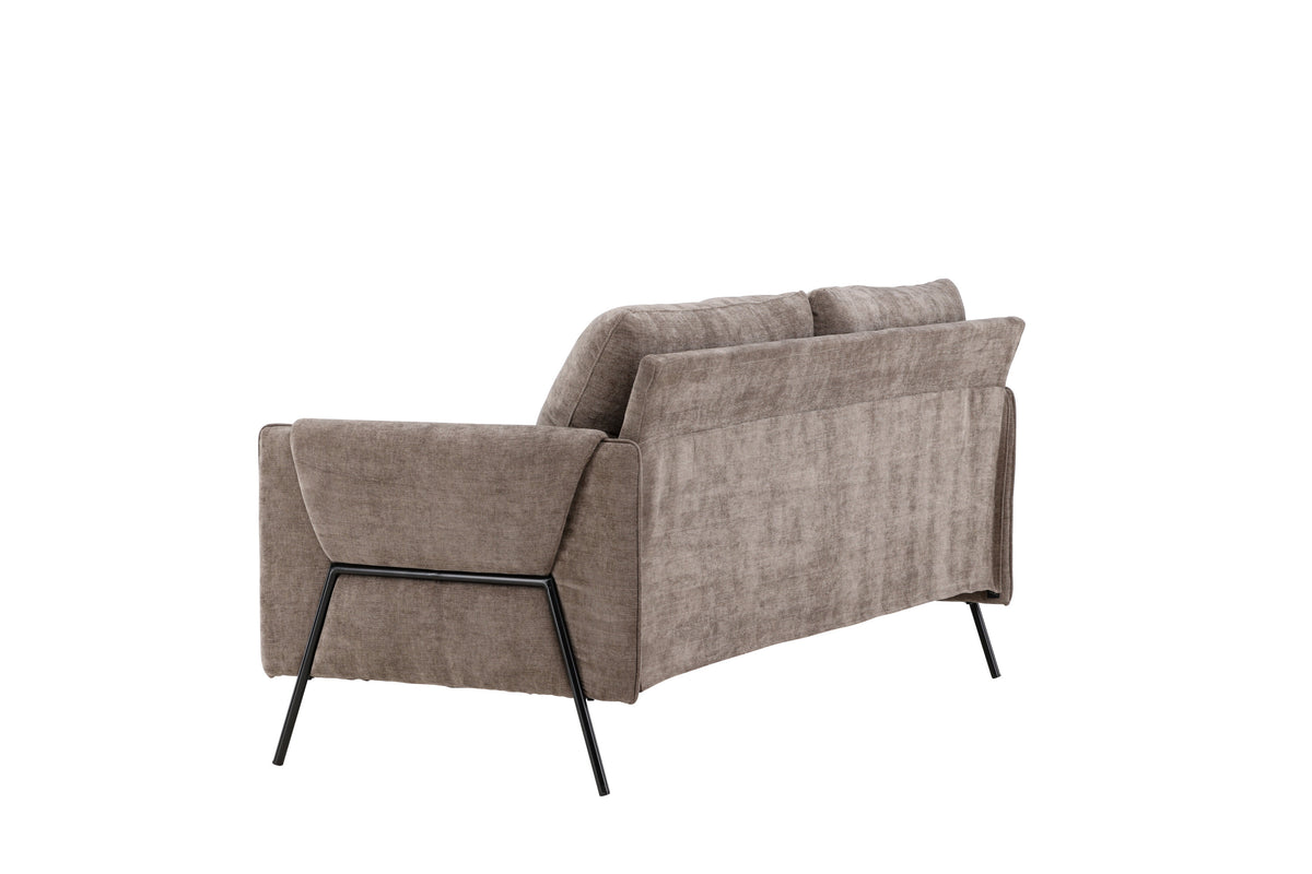 Indigo 2-personers sofa - beige, sort - billede 5
