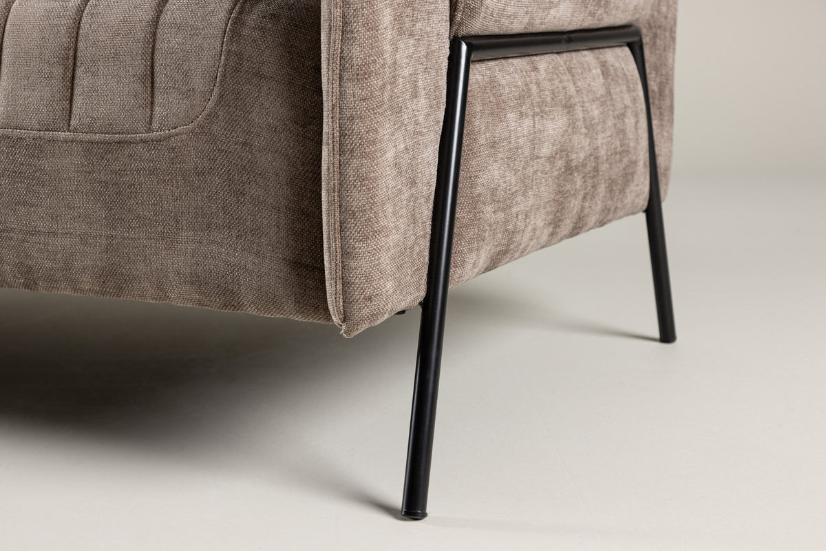 Indigo 2-personers sofa - beige, sort - billede 16