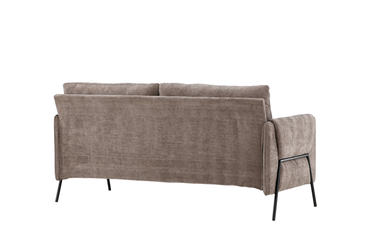 Indigo 2-personers sofa - beige, sort - billede 8