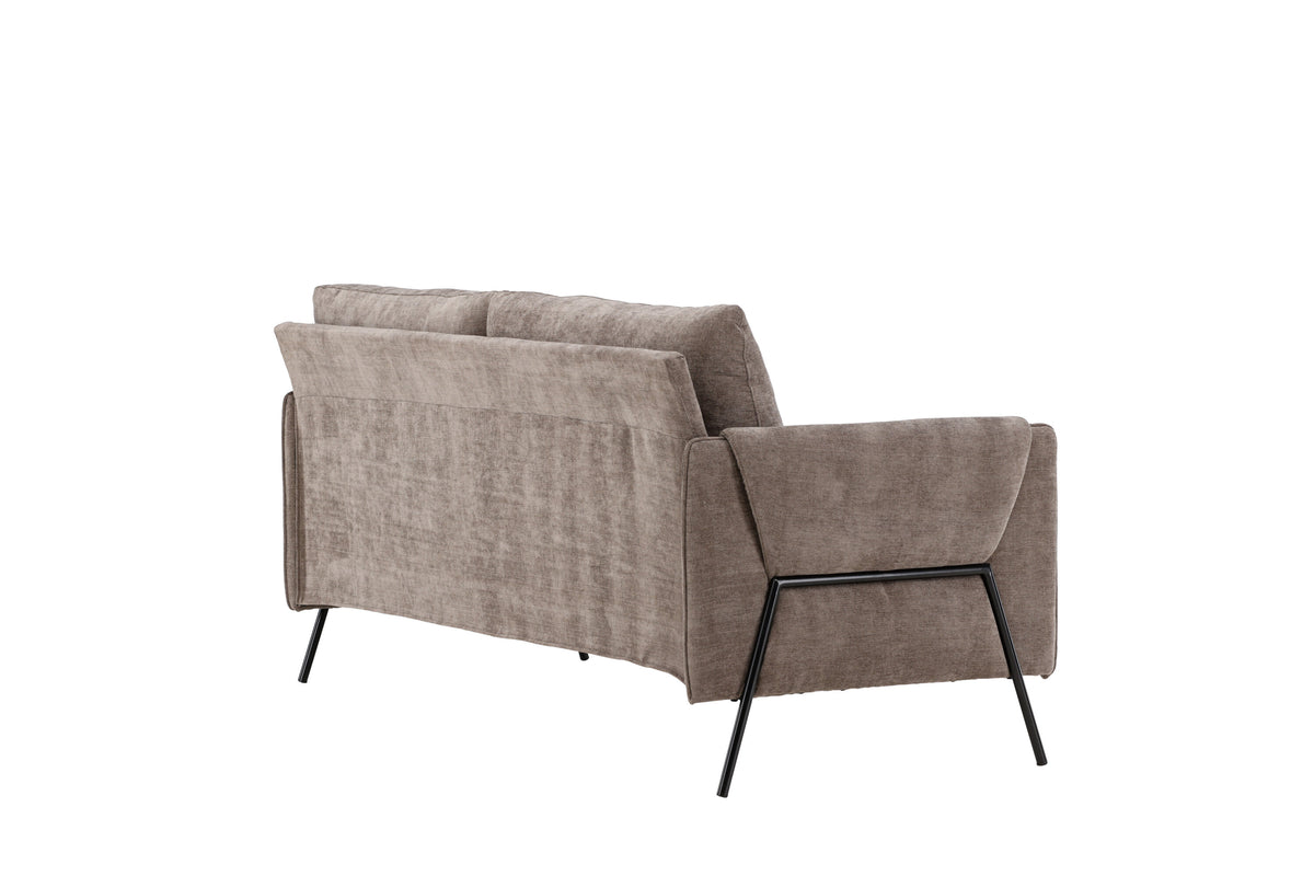 Indigo 2-personers sofa - beige, sort - billede 9