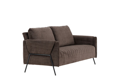 Indigo 2-personers sofa - sort, brun - billede 11