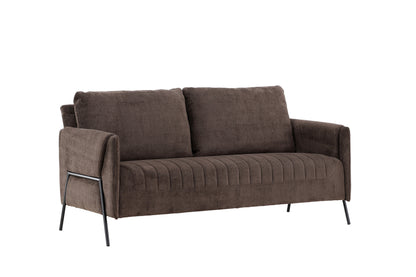 Indigo 2-personers sofa - sort, brun - billede 12