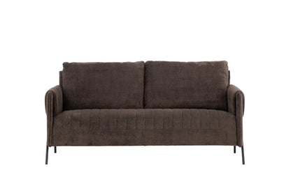 Indigo 2-personers sofa - sort, brun - billede 1