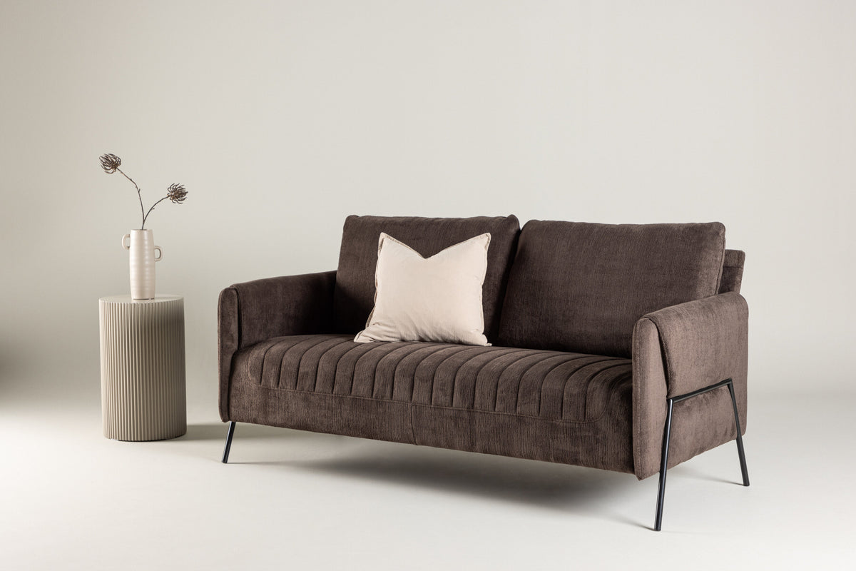 Indigo 2-personers sofa - sort, brun - billede 13