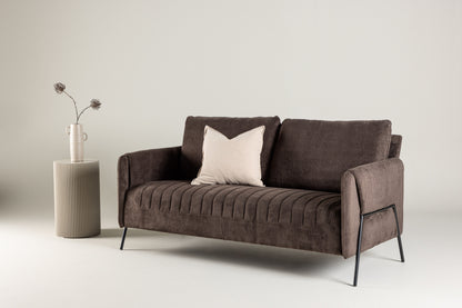 Indigo 2-personers sofa - sort, brun - billede 13