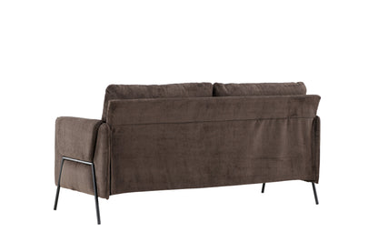 Indigo 2-personers sofa - sort, brun - billede 6