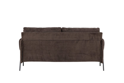 Indigo 2-personers sofa - sort, brun - billede 7