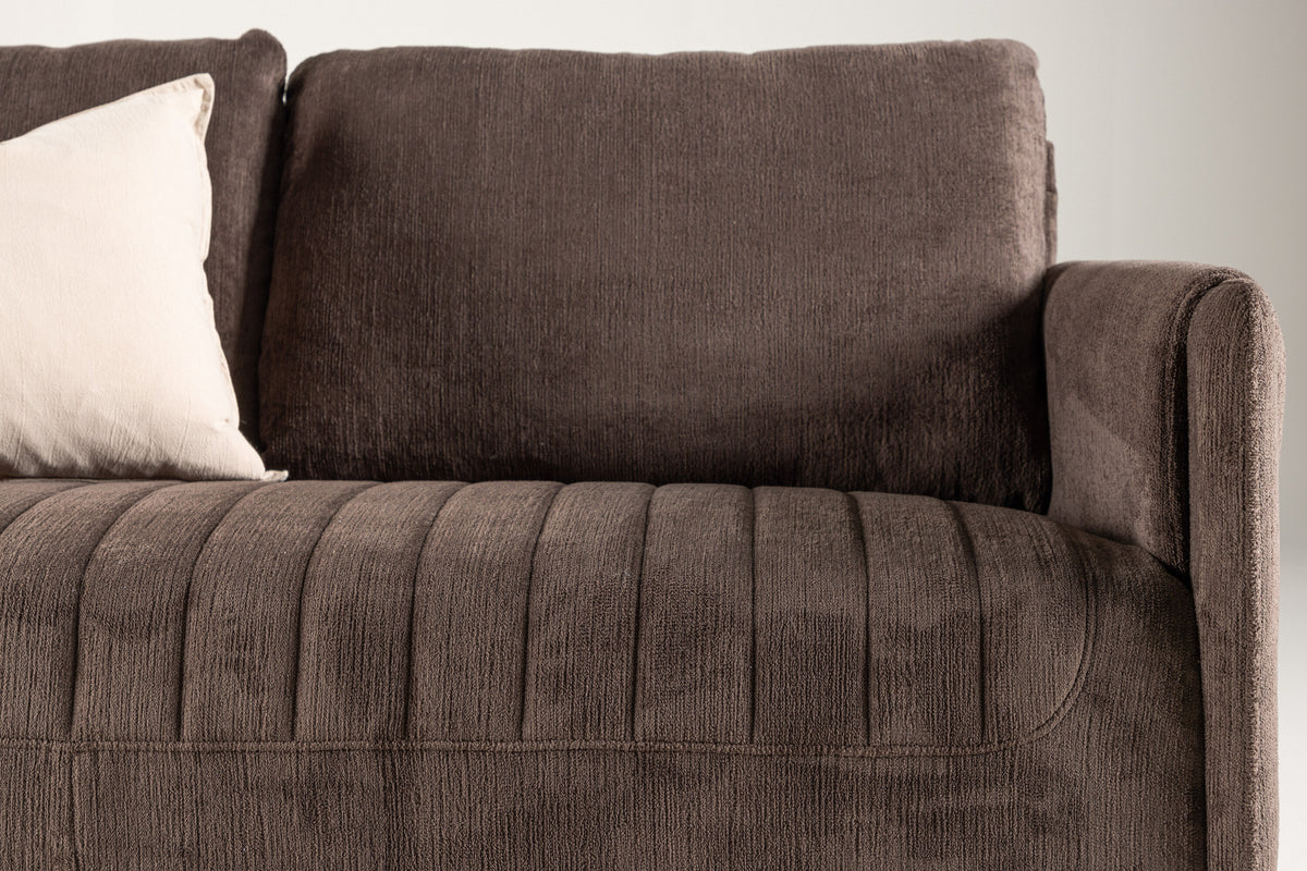 Indigo 2-personers sofa - sort, brun - billede 16