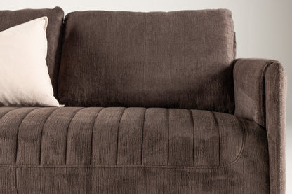 Indigo 2-personers sofa - sort, brun - billede 16