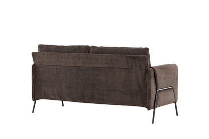 Indigo 2-personers sofa - sort, brun - billede 8