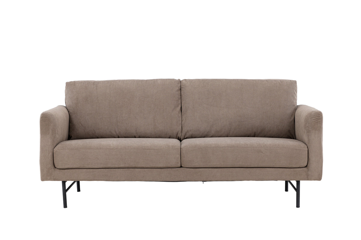 Sky 3-personers sofa - sort, brun - billede 1