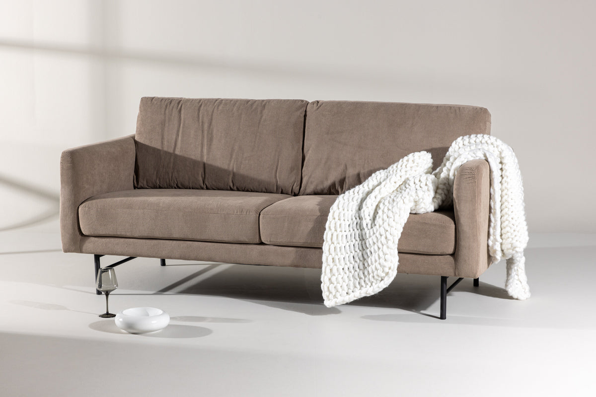 Sky 3-personers sofa - sort, brun - billede 13
