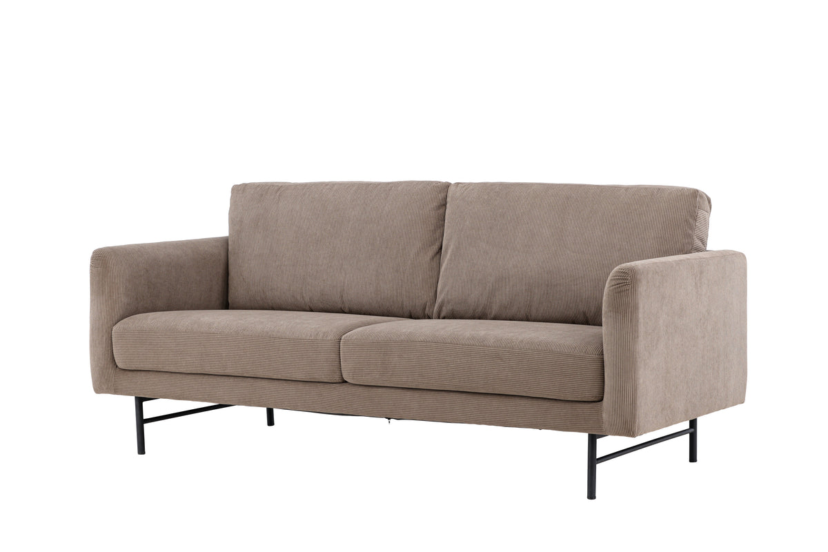 Sky 3-personers sofa - sort, brun - billede 2