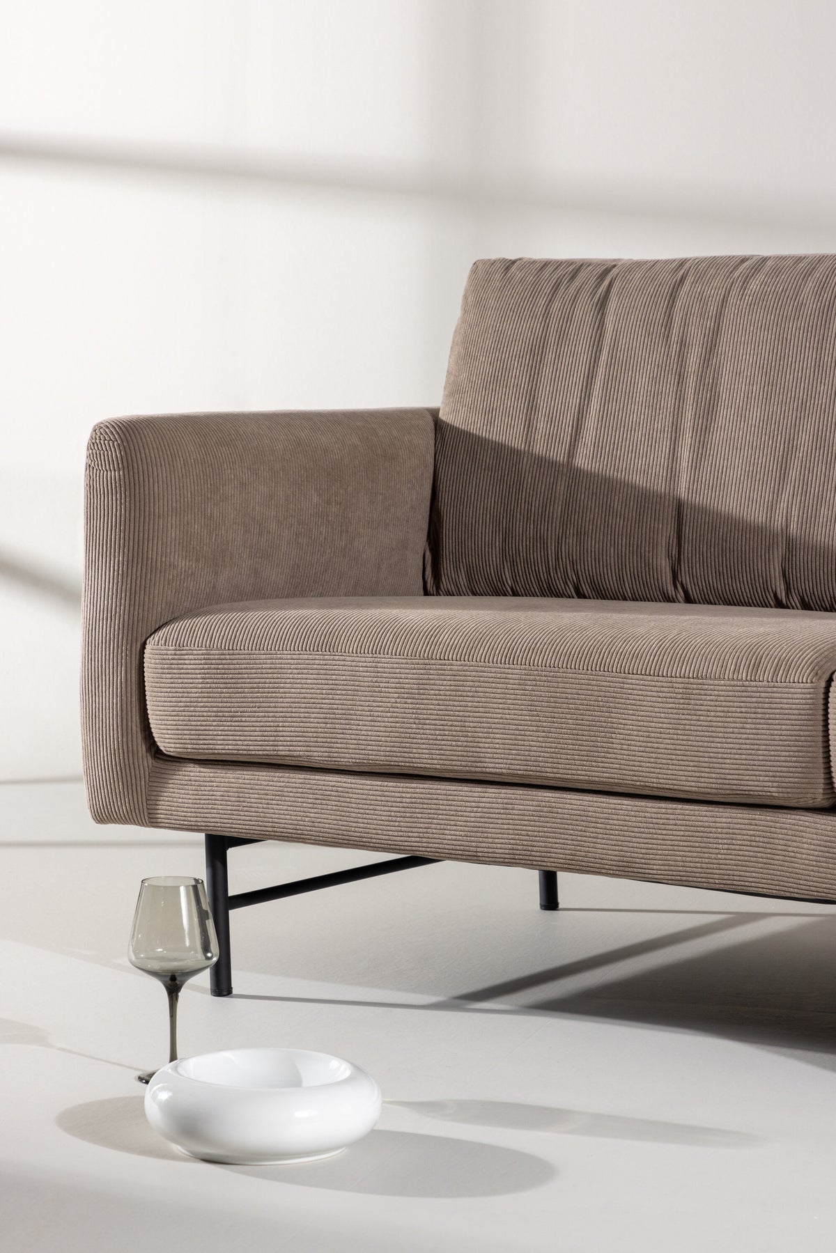 Sky 3-personers sofa - sort, brun - billede 19