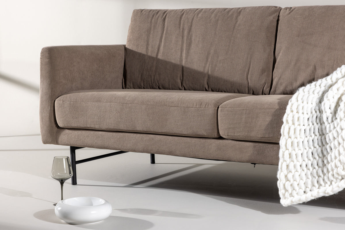 Sky 3-personers sofa - sort, brun - billede 14