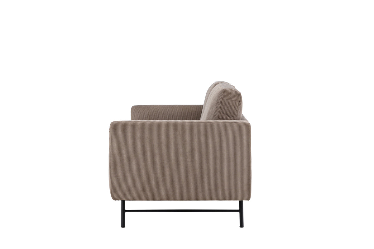 Sky 3-personers sofa - sort, brun - billede 4
