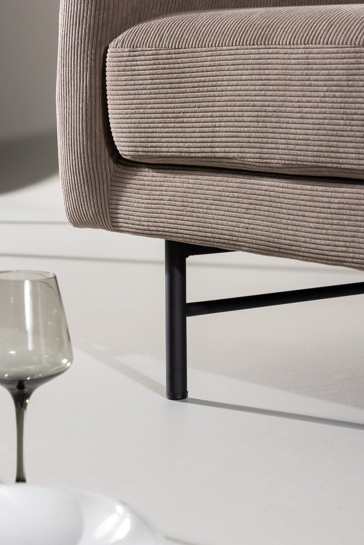 Sky 3-personers sofa - sort, brun - billede 20