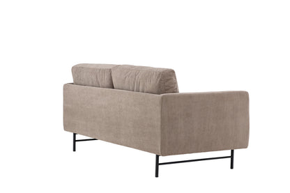 Sky 3-personers sofa - sort, brun - billede 9