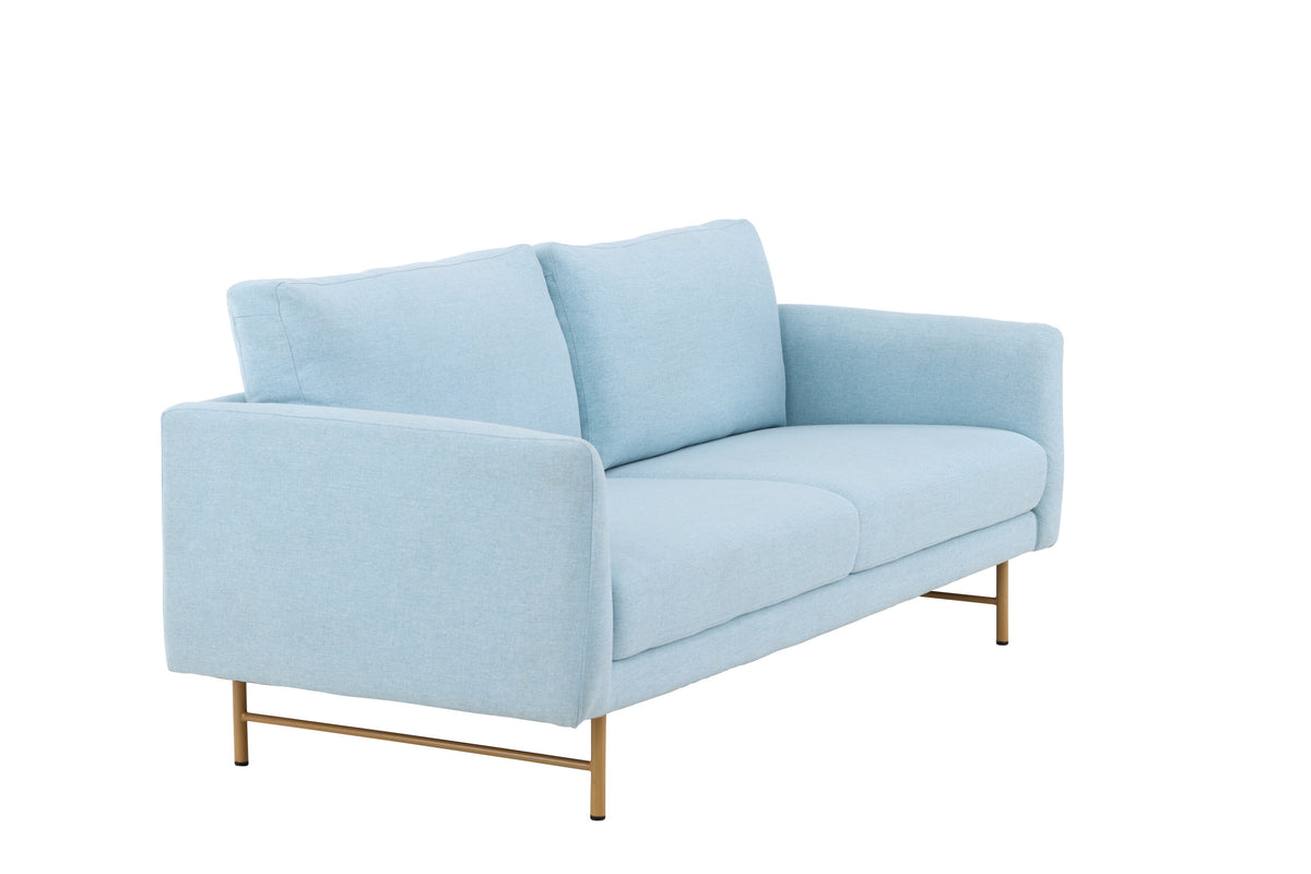 Sky 3-personers sofa - blå, hvidpigmenteret - billede 11