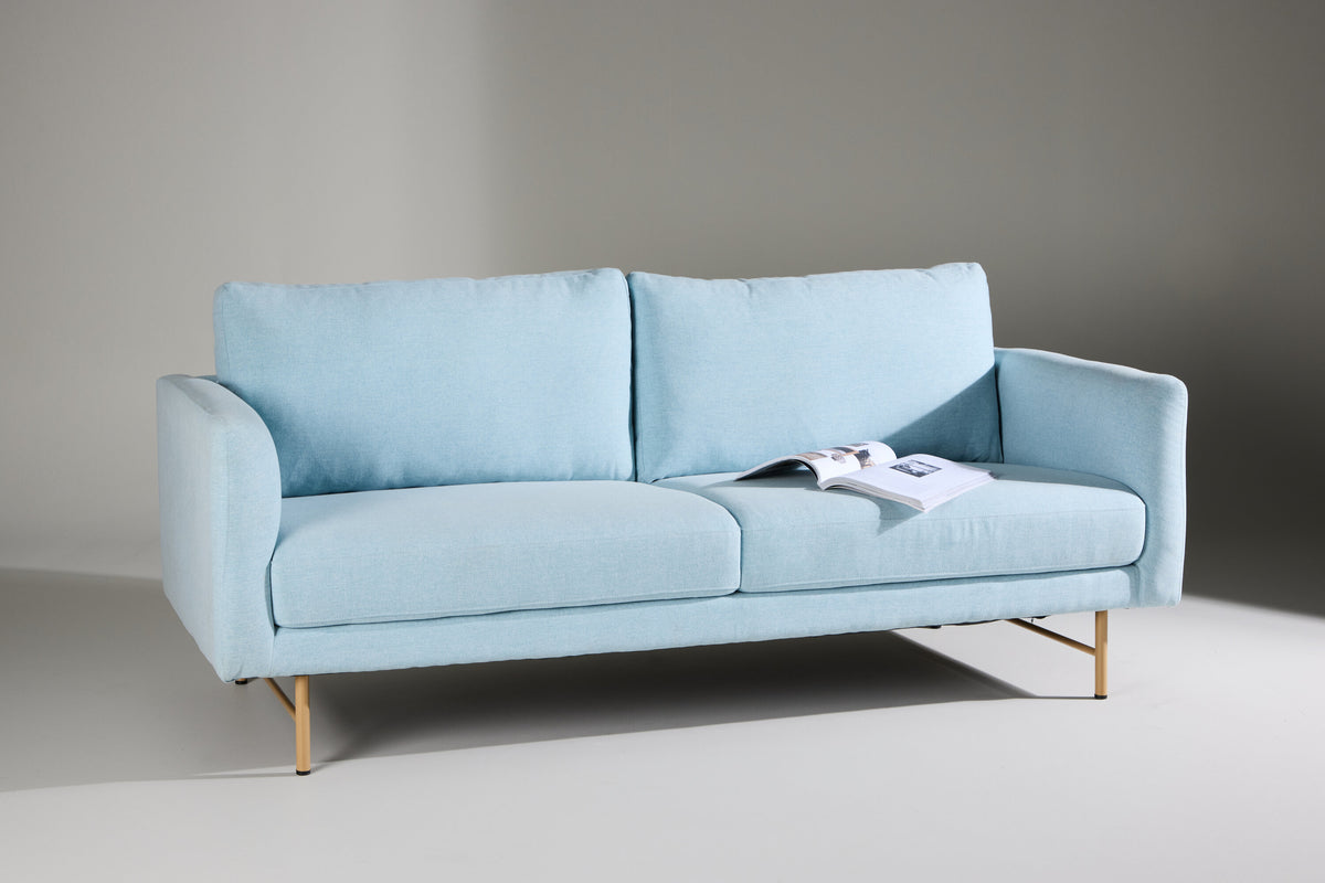 Sky 3-personers sofa - blå, hvidpigmenteret - billede 13