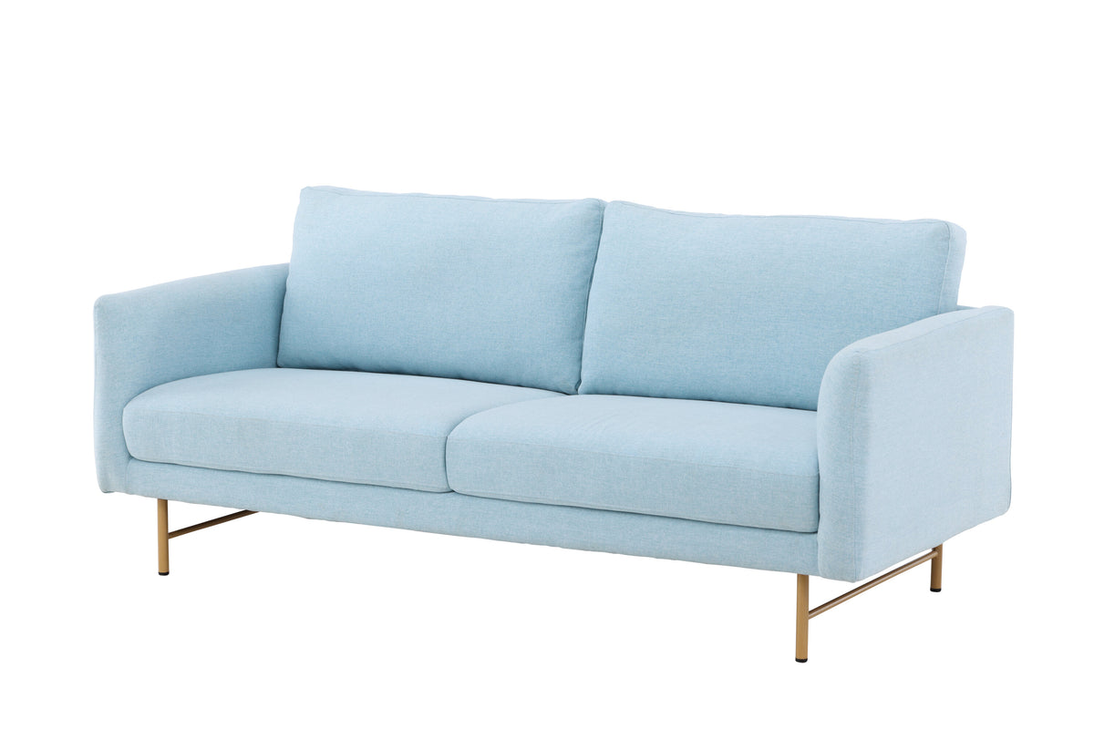 Sky 3-personers sofa - blå, hvidpigmenteret - billede 2