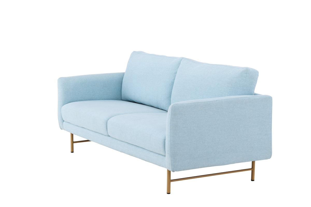 Sky 3-personers sofa - blå, hvidpigmenteret - billede 3