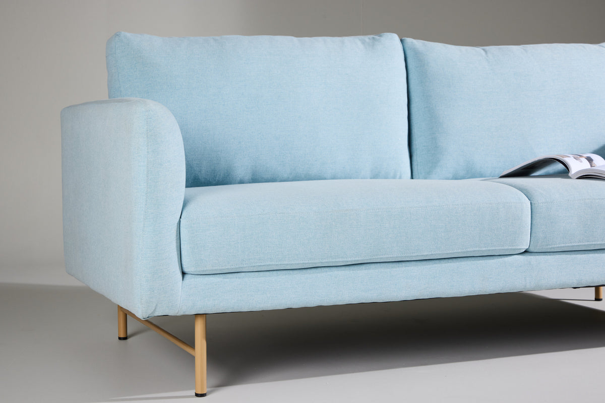 Sky 3-personers sofa - blå, hvidpigmenteret - billede 14