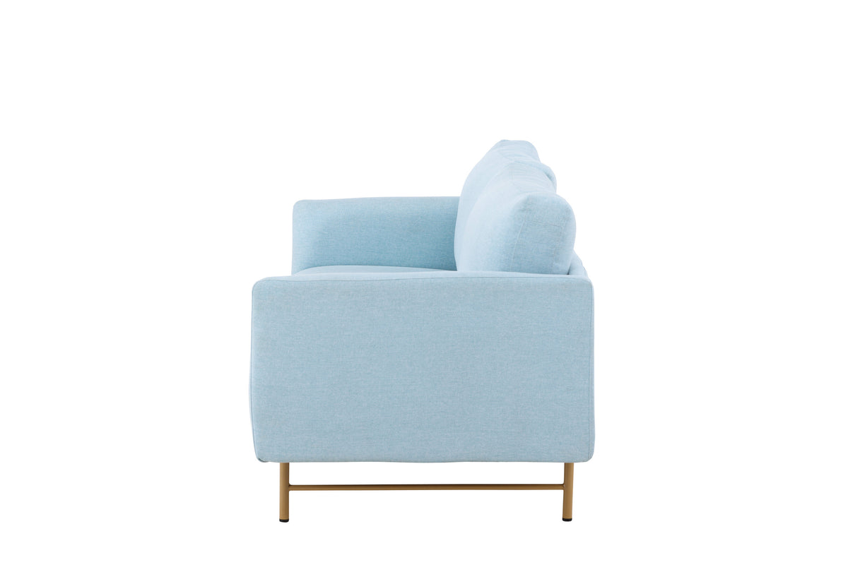Sky 3-personers sofa - blå, hvidpigmenteret - billede 4