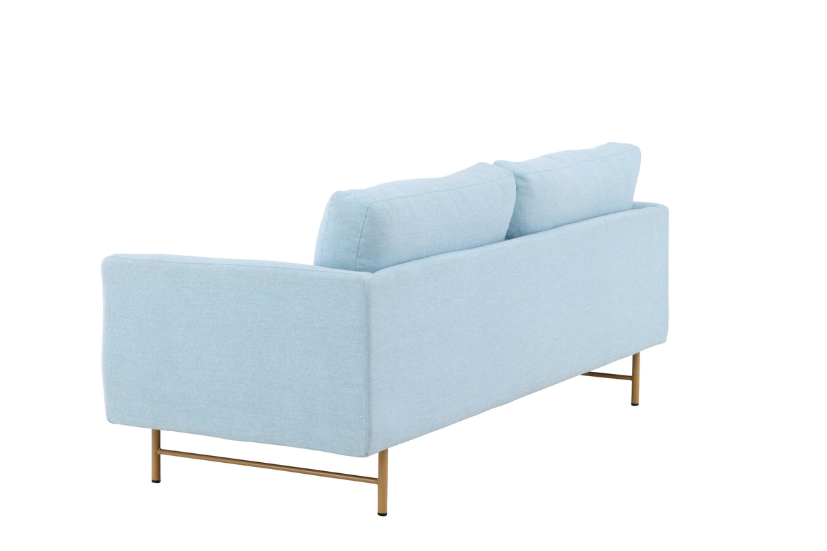 Sky 3-personers sofa - blå, hvidpigmenteret - billede 5