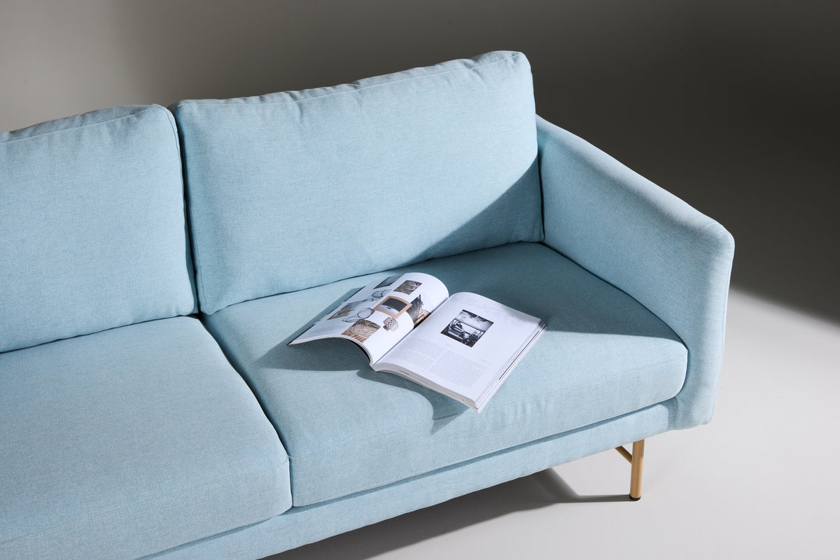 Sky 3-personers sofa - blå, hvidpigmenteret - billede 16