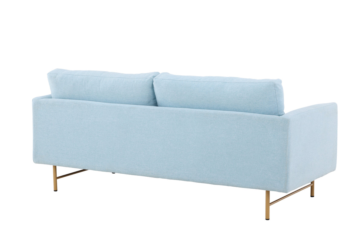 Sky 3-personers sofa - blå, hvidpigmenteret - billede 8