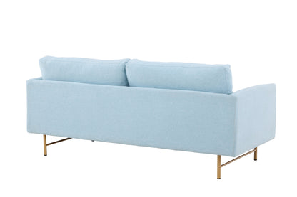 Sky 3-personers sofa - blå, hvidpigmenteret - billede 8