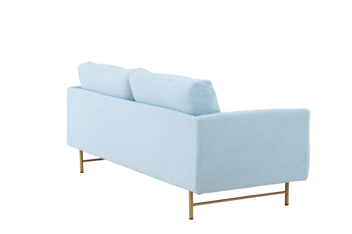 Sky 3-personers sofa - blå, hvidpigmenteret - billede 9