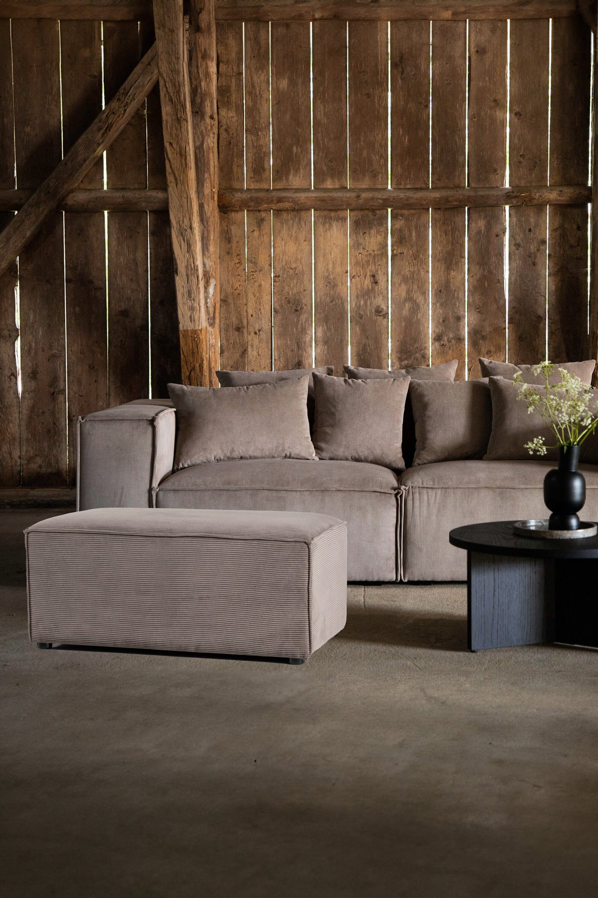 Gillholmen puf - brun, sort - billede 20