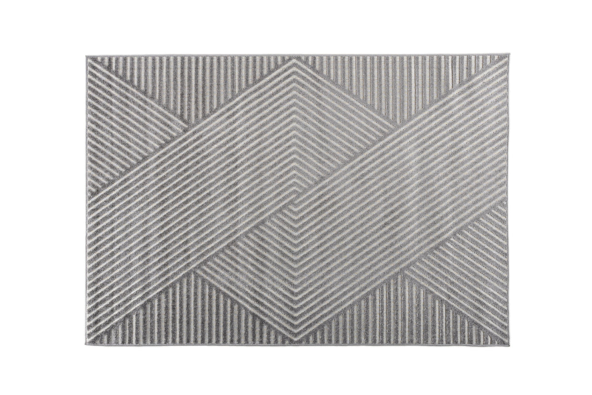 Aron gulvtæppe - 290 × 200 cm - grå - billede 1