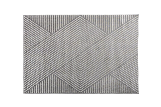 Aron gulvtæppe - 290 × 200 cm - grå - billede 1