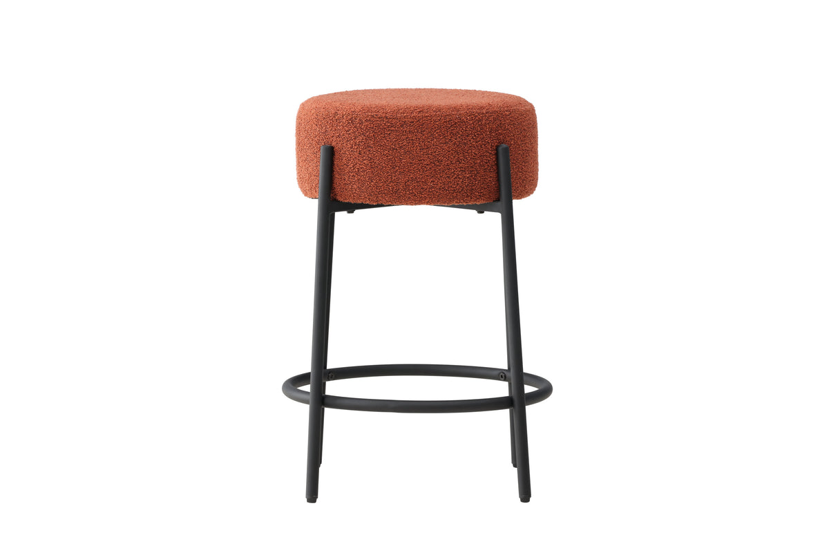 Tucson barstol - rød, sort - billede 1