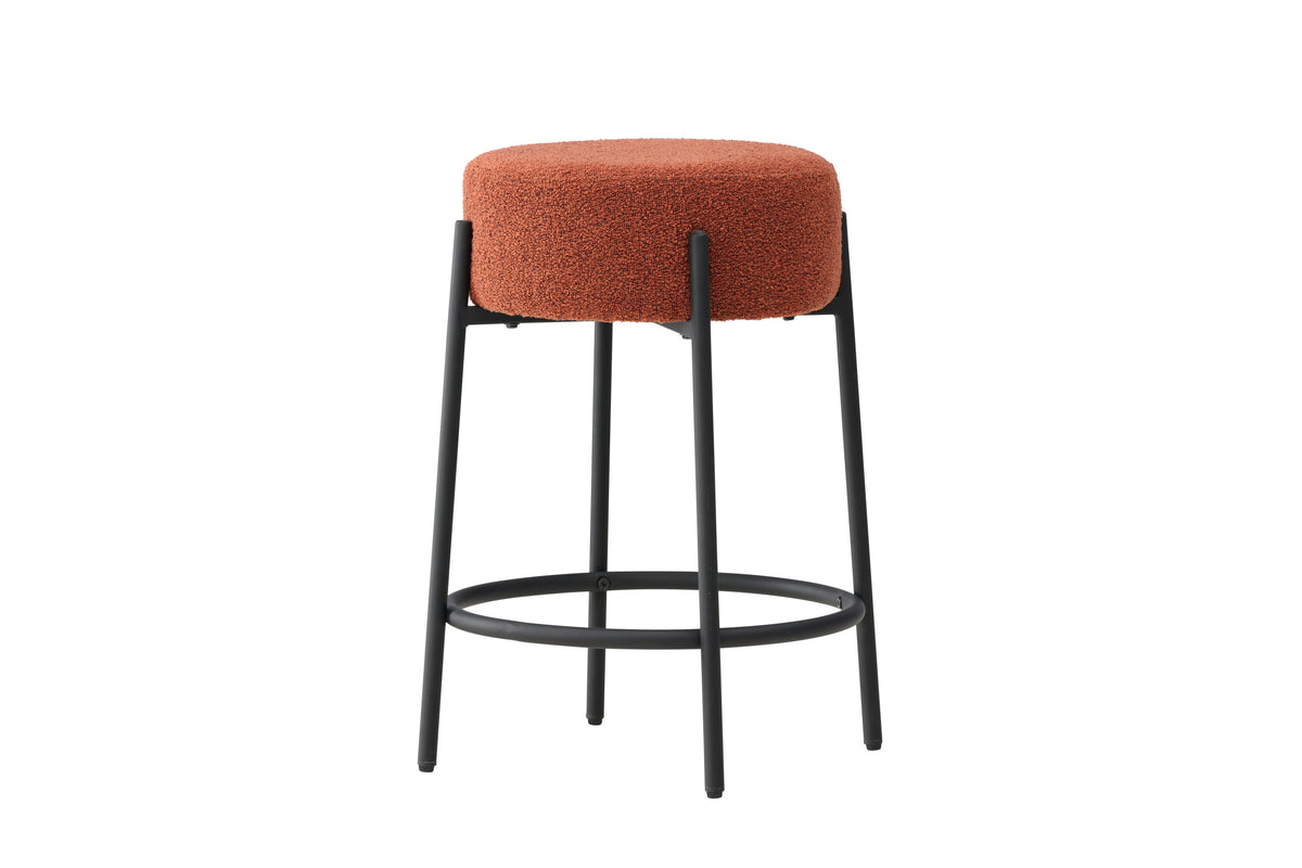 Tucson barstol - rød, sort - billede 2