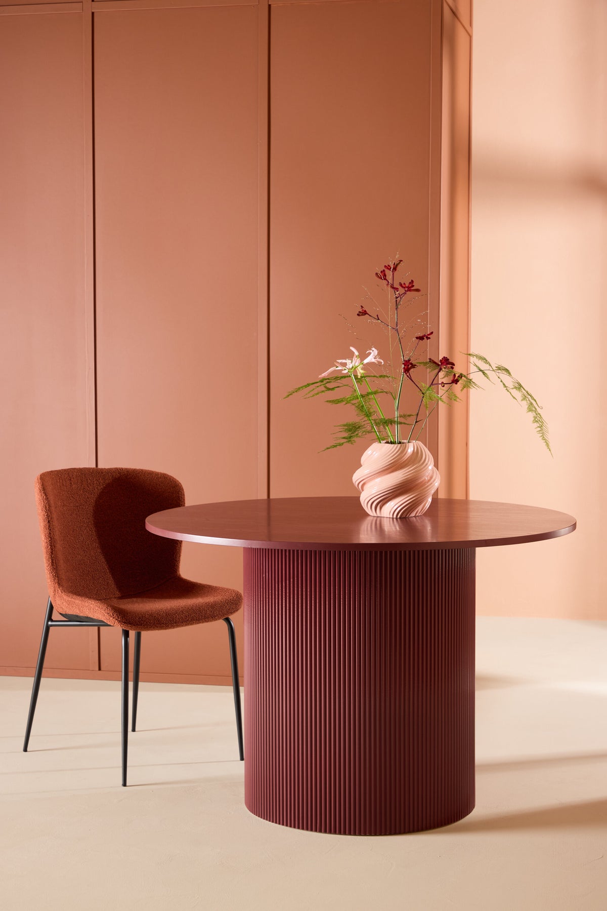 Lenox rundt spisebord - Ø110 cm - bordeaux - billede 24